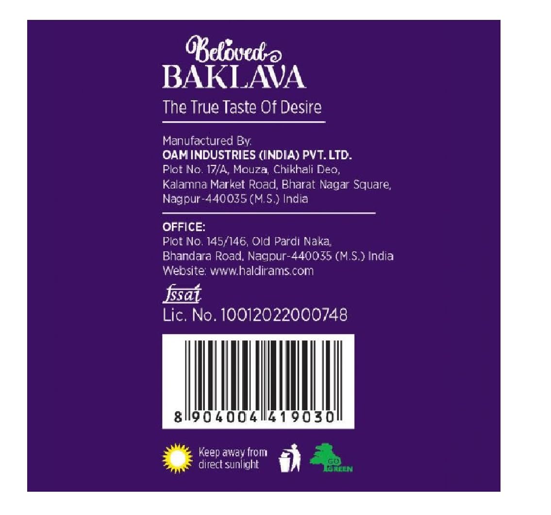 Haldiram's Nagpur Assorted Chocolate Basket – 217g (Small) with Beloved Baklava – 300g | Premium Chocolates & Mediterranean Sweets Gift Combo | Festive Gift Hamper - Image 5 thumbnail