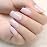 RARJSM Milky White Pink Nude Gel Nail Polish with Blue Pearl Shell Glitter Clear Sheer White Shimmer Gel Polish 15ml UV LED Soak Off Transparent Pale Pink Home Salon French Manicure Curing Requires
