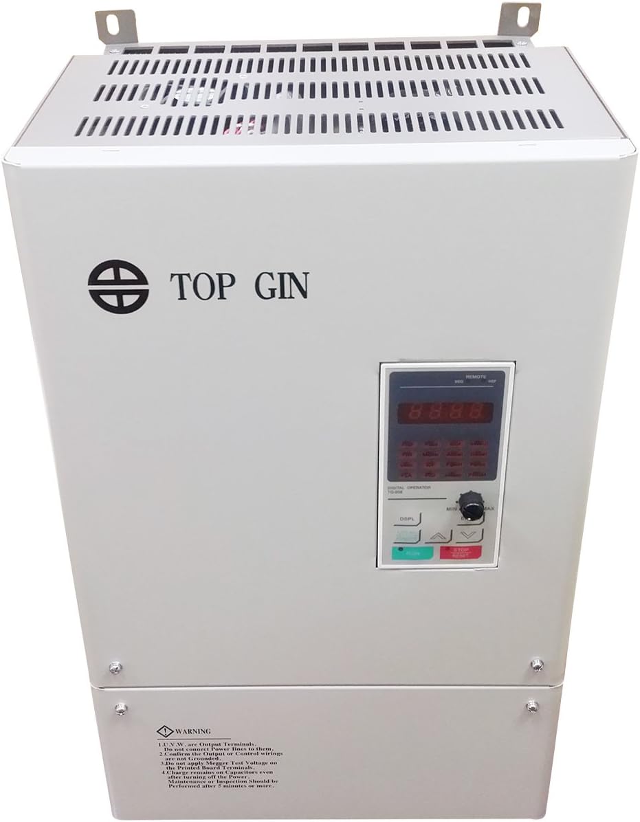 New General Purpose Inverter Variable Frequency Motor Drive VFD 22KW 30HP 220V 77.2A Knob Operated Control For Spindle Motor Speed Control With English Operation Manual (VFD-22KW 220V)