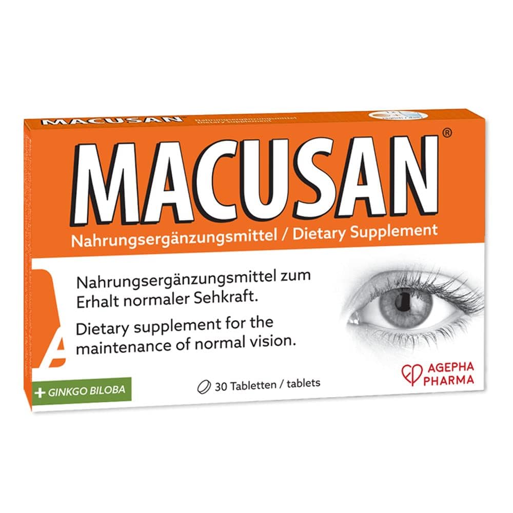 Dry Eye Tablets for Age-Related Eye Health Problems | Eye Vitamin & Mineral Supplement with Lutein, Zeaxanthin, Ginkgo Biloba & Omega-3 to Improve Eyesight | Eye Supplements for Dry Eyes