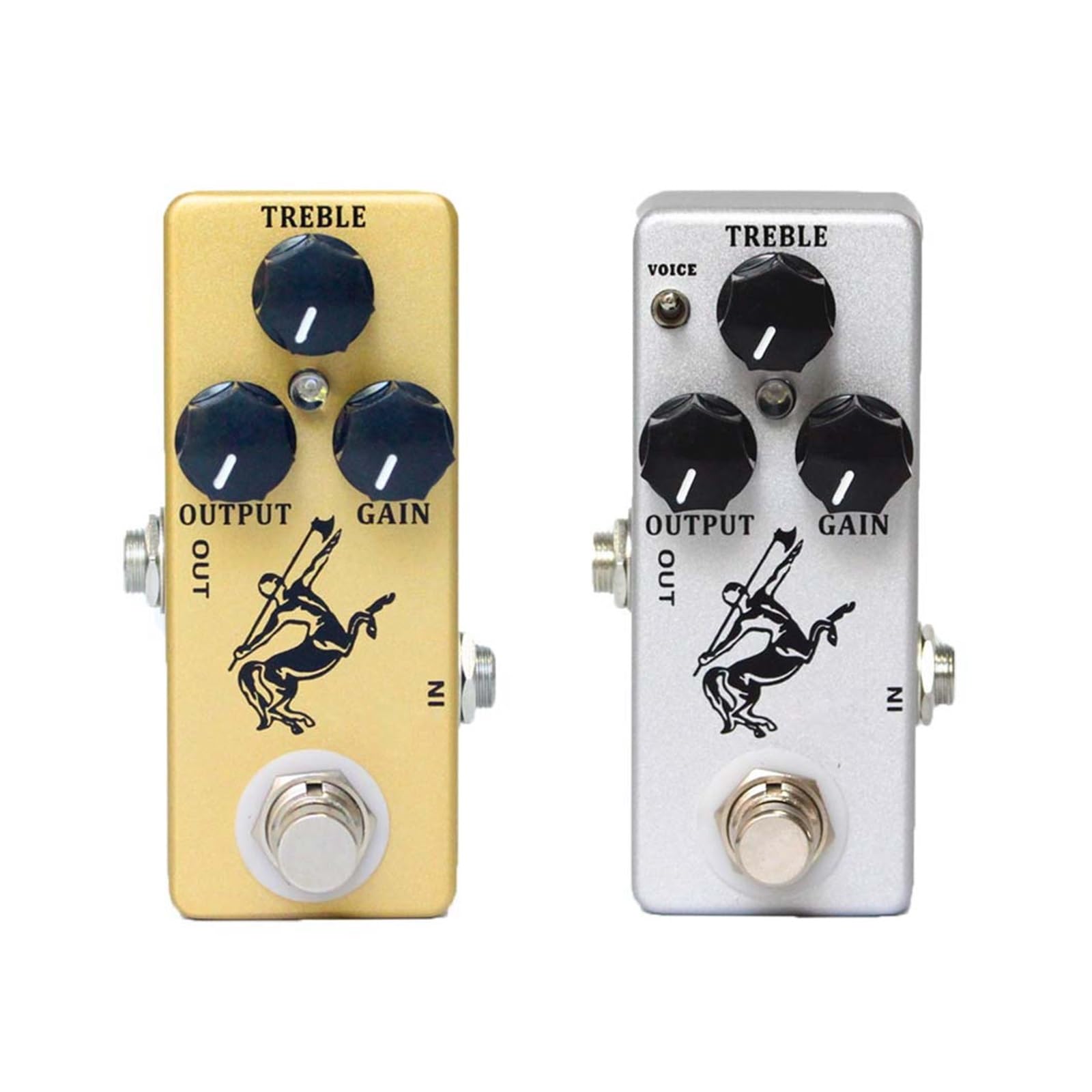 modulacyjny pedał gitarowy Pedał Efektu Overdrive Do Gitary True Bypass Metal Shell Części Do Gitary Akcesoria Do Gitary (Color : Gold)