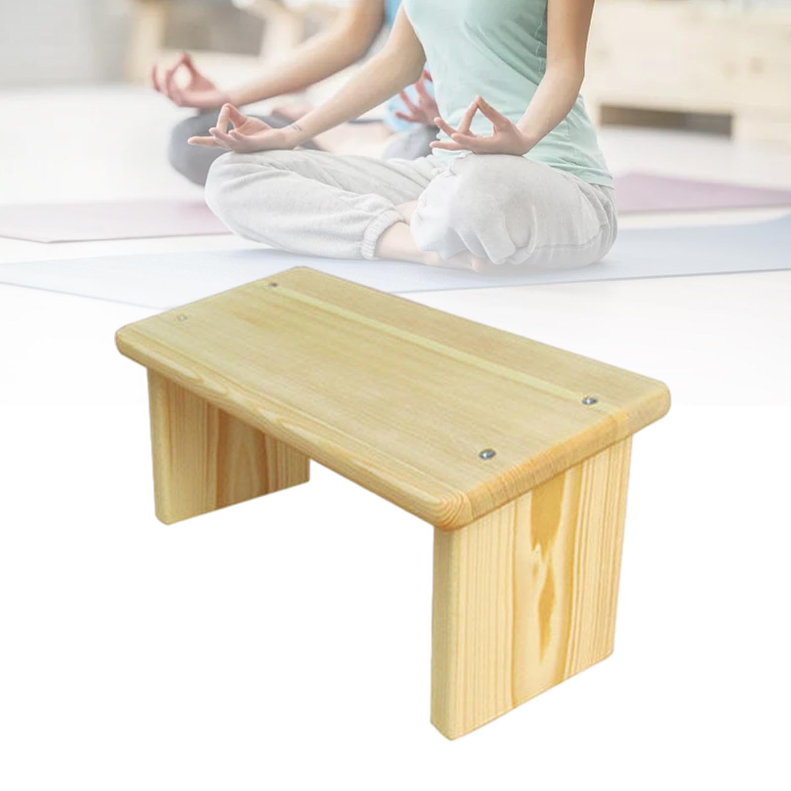 Meditationsbank, Kniend für Ausgiebiges Üben, Ergonomische Yoga Bank Aus Holz für Yoga, Buddhistisches Teehaus, Männer Und Frauen