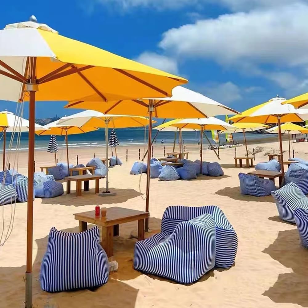 Pouf galleggiante riutilizzabile per piscina, dimensioni originali per adulti, senza imbottitura, ideale per giardino, spiaggia, campeggio, divano letto, soggiorno