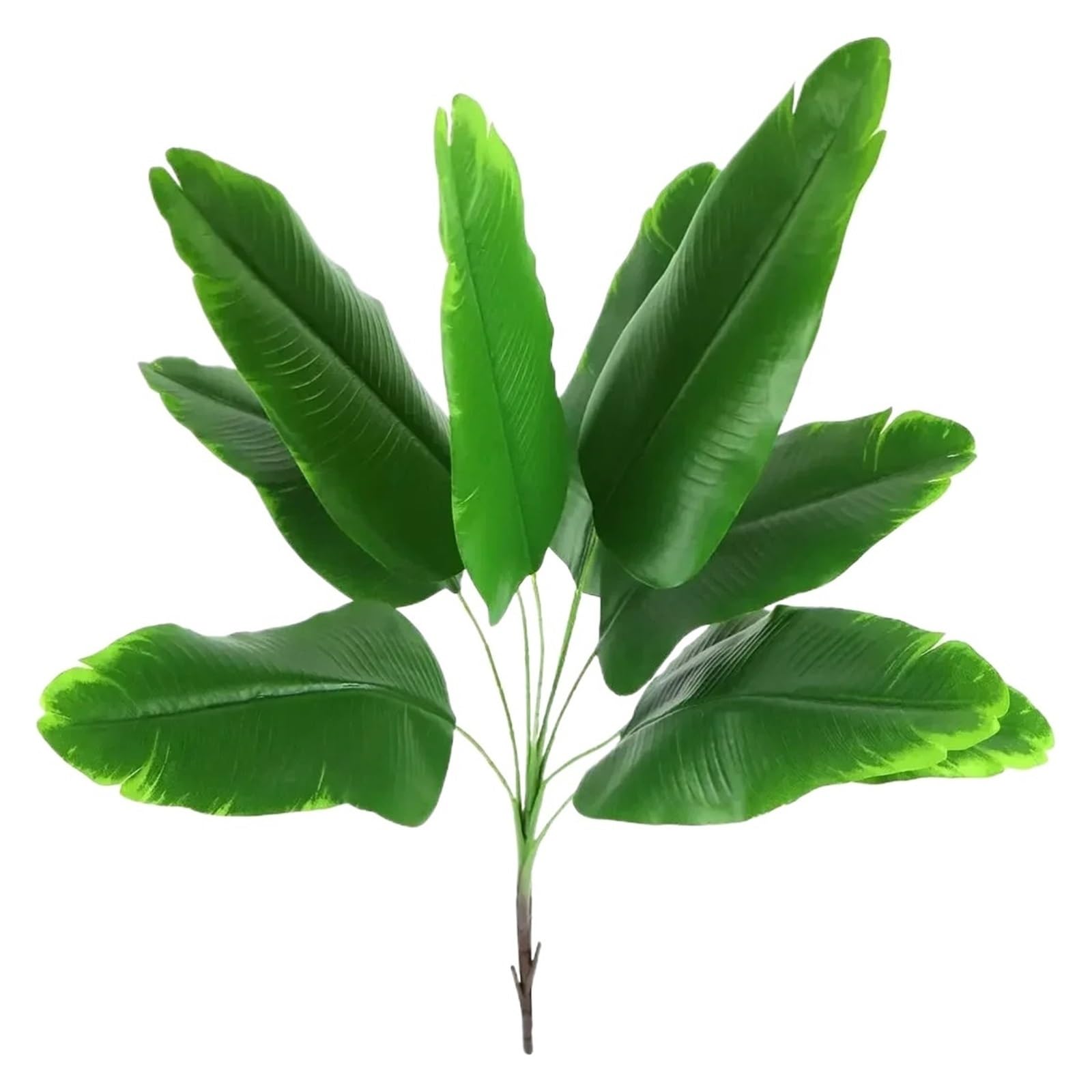 YGLEEULI Artificial Foliage Stems Artificial Plant Fake Banana Tree Leaves with Stems Greenery Floral Arrangement Jungle Beach Wedding Party
