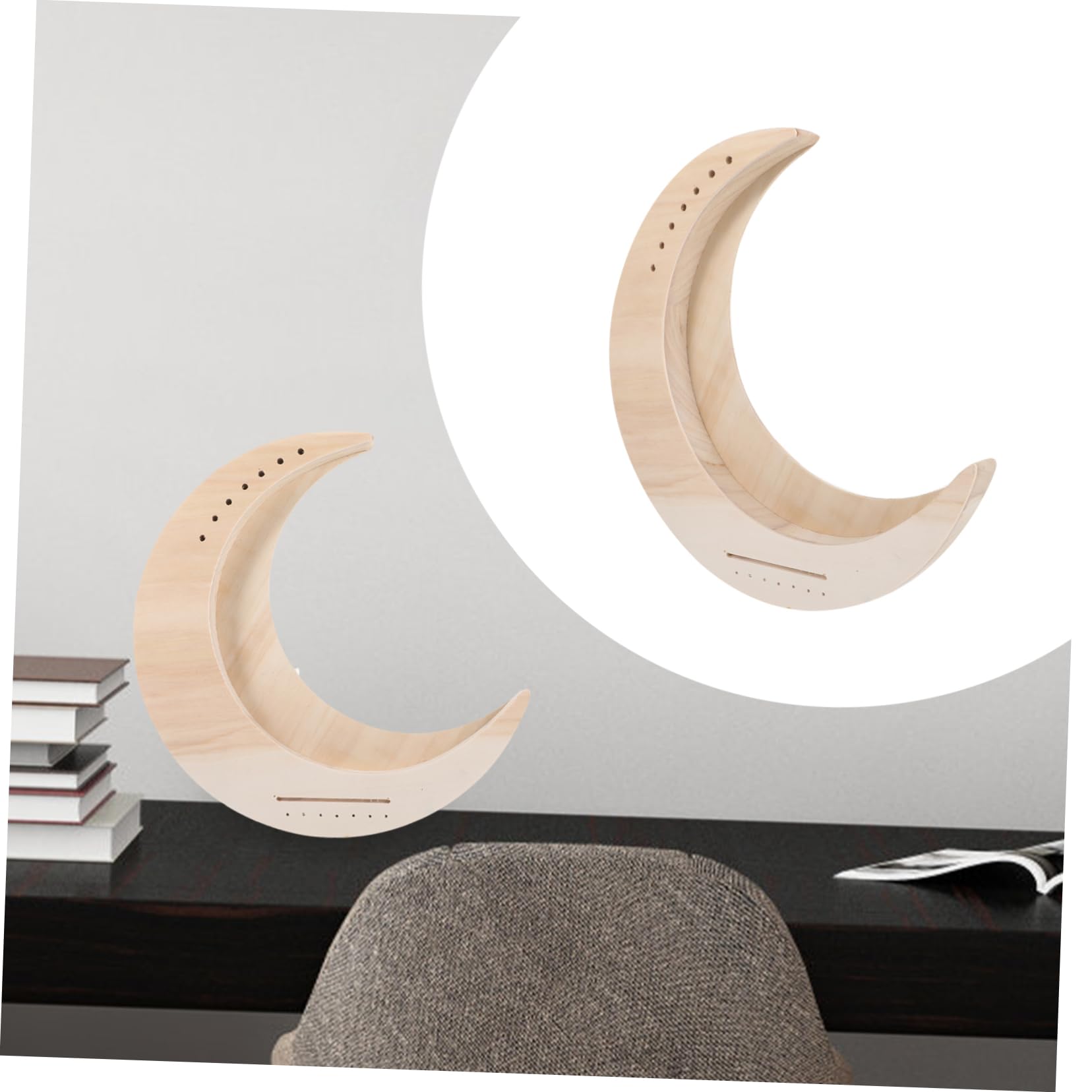 Toddmomy Wooden Lyre Harp Diy Musical Instrument for Ages Unfinished Surface for