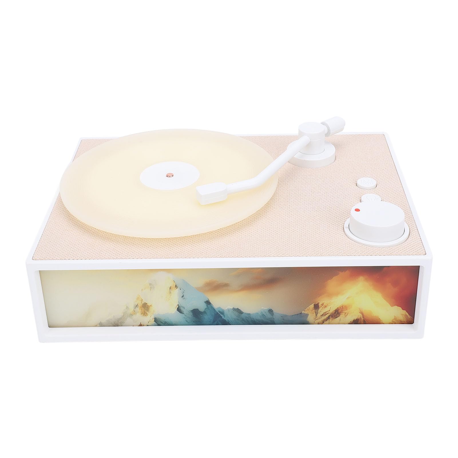 LICAEVEY Lecteur de Disque et Diffuseur Vintage sans Fil Bluetooth, Portable de Style Vintage pour Le Plaisir de la Musique et la Décoration de la Maison dans n'importe Quelle Pièce (White)