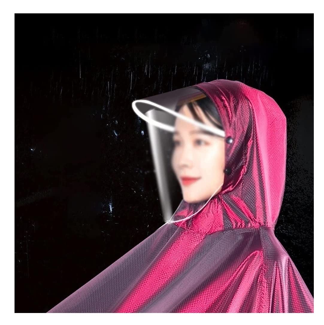 Habrur Raincoat Poncho Motorcycle Raincoat Long Body Rain Cover Coat Poncho Waterproof Suit Two Person Rainwear Rain Coat (Color : A, Size : One Size)