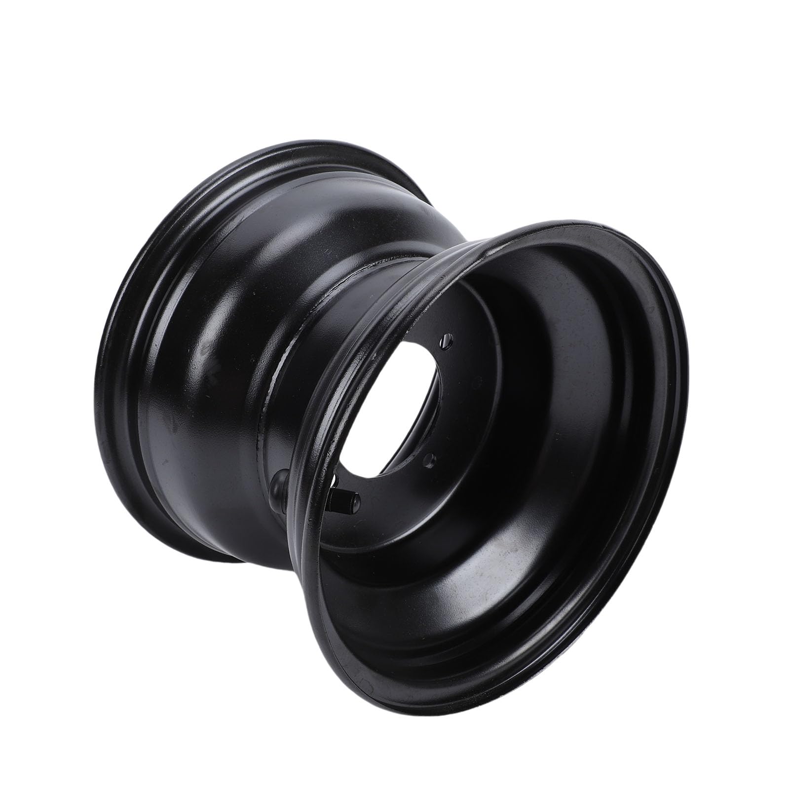 Tbest Cerchione ATV 18X9,5 8 Pollici in Acciaio Resistente Rivestito Nero Posteriore per Go Kart Quad Dirt Bike Ride On Tosaerba
