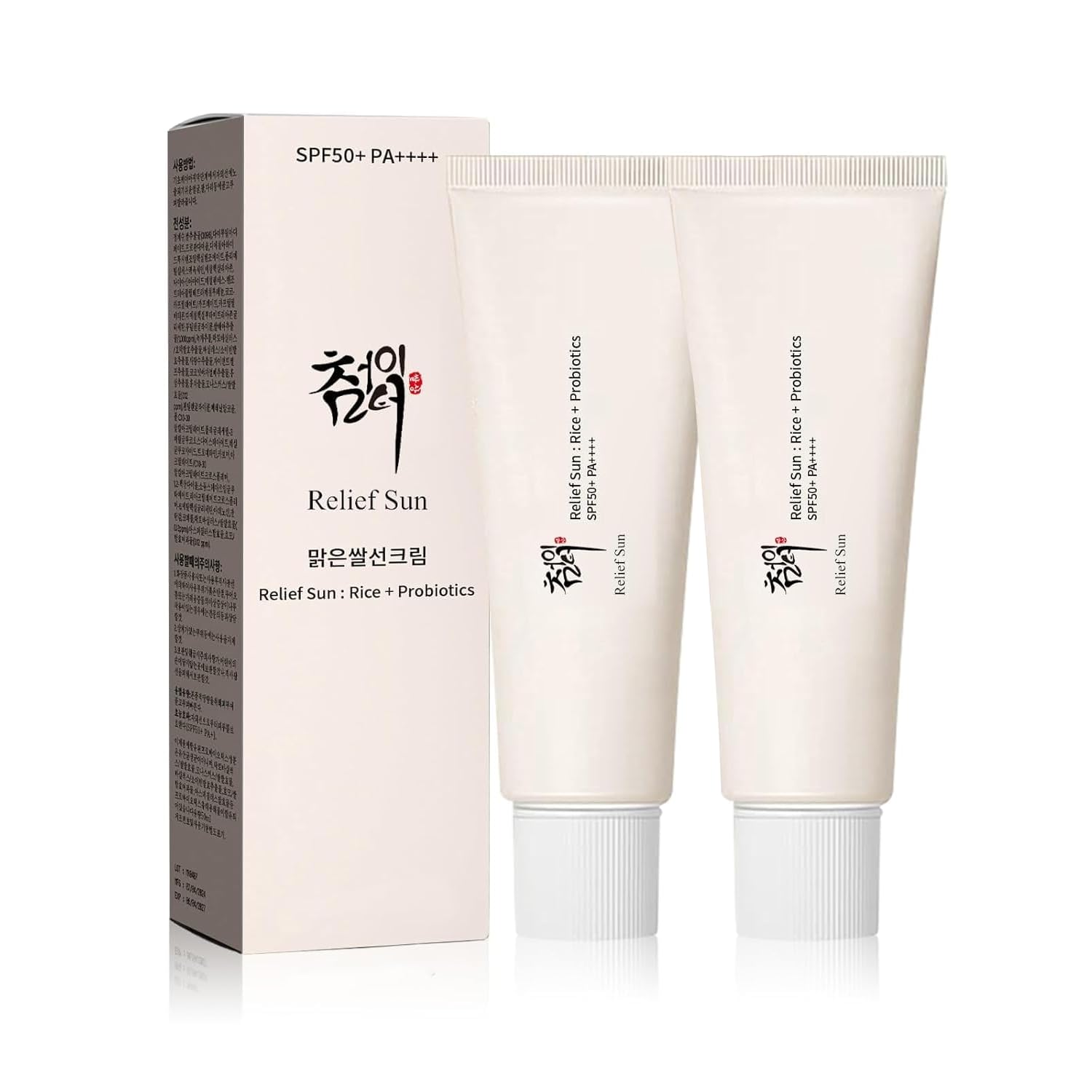 Organic Korean sunscreen SPF50+, PA++++ Riceand Probiotics