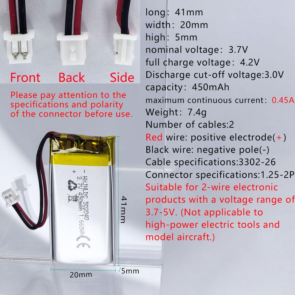 ぽぽ専用 Amazon | 1 X EEMBリチウムポリマー電池3.7 V 1800 mAh 963450