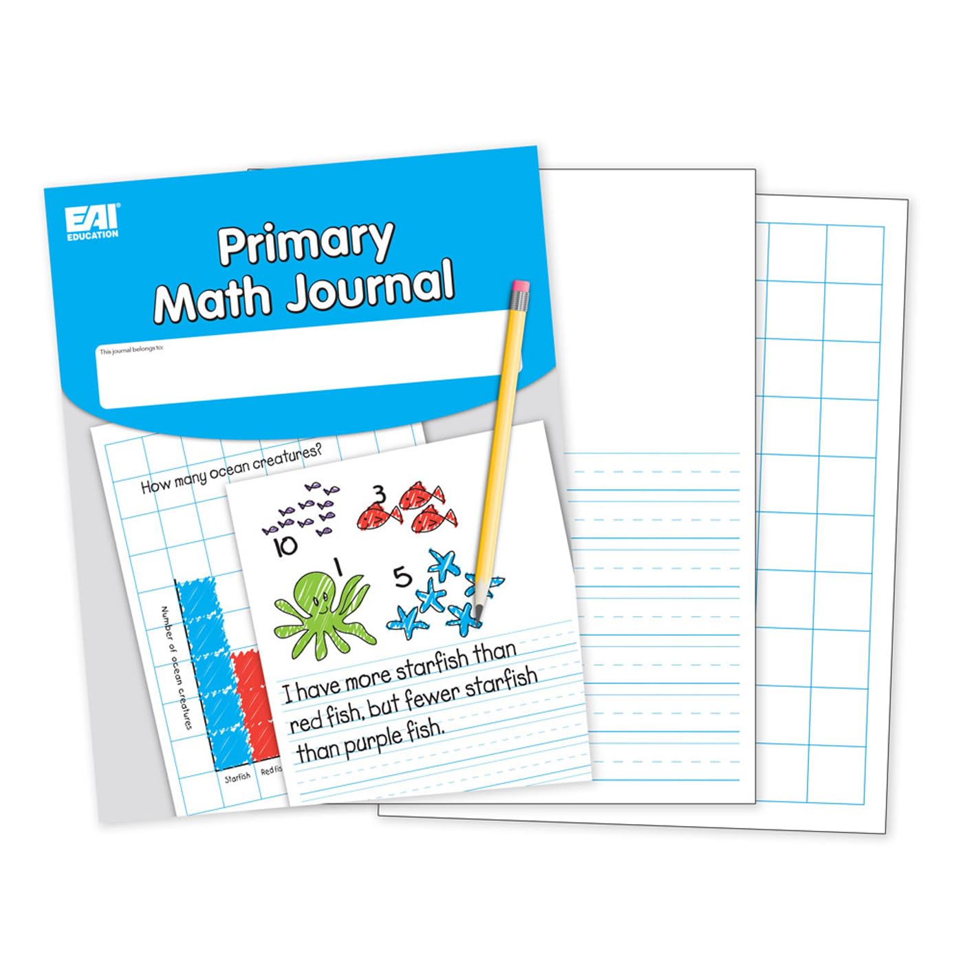 EAI Education Primary Math Journals - Grades K-2: Set of 10