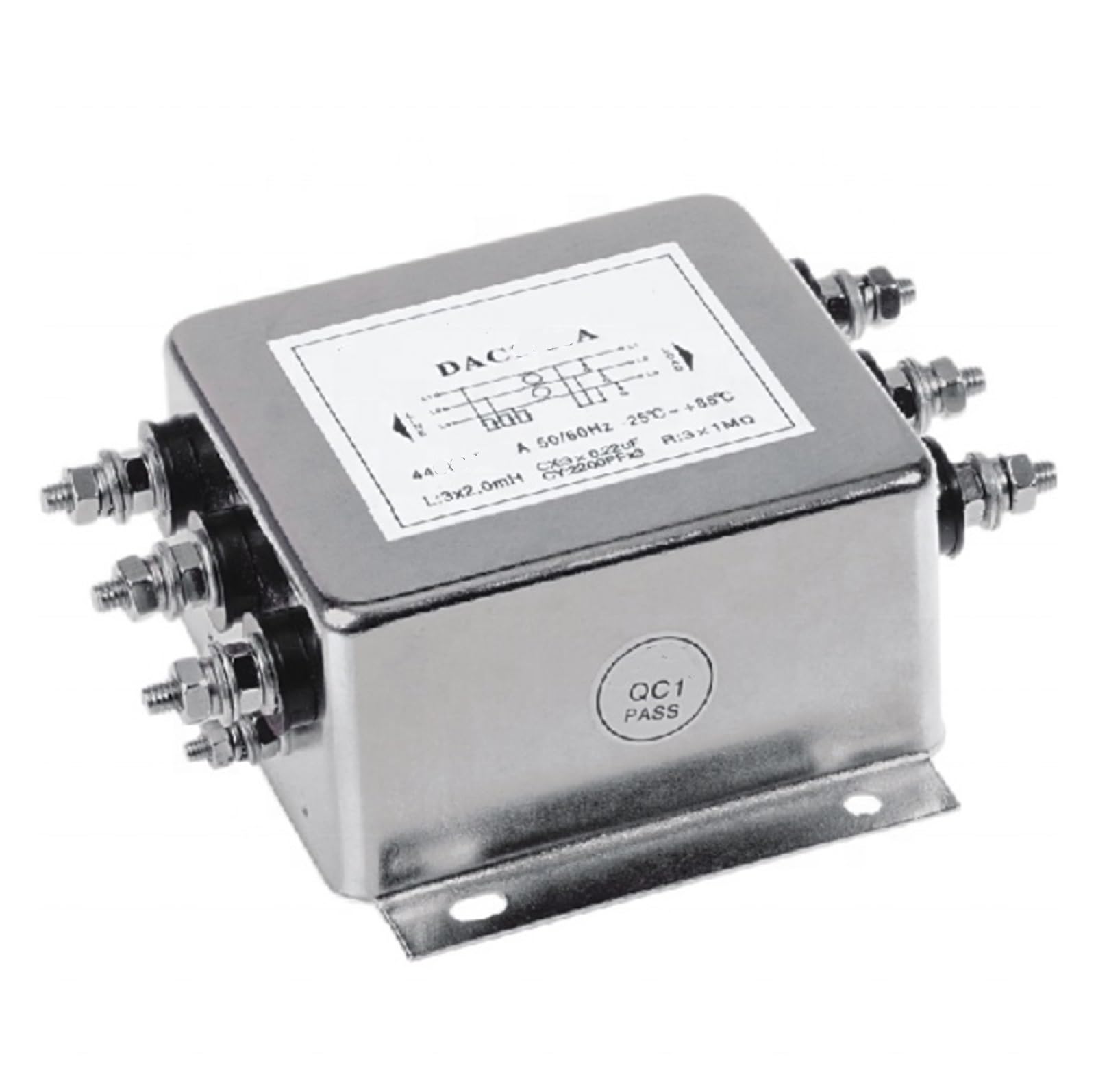 Filtre de puissance triphasé DAC6-105A atténuateur de bruit 150 A tri