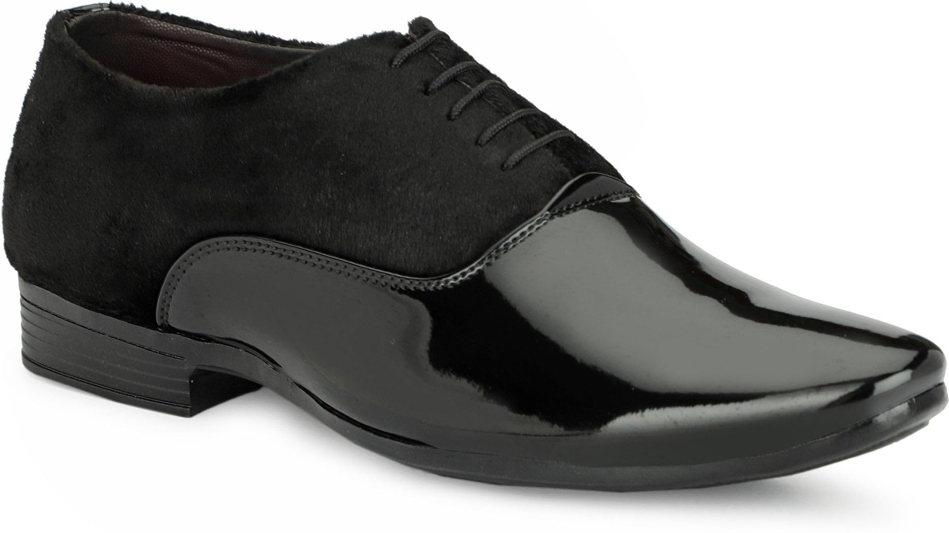 Men’s Premium Glossy Patent Formal Shoes | Lace-Up Oxford Shoes | Stylish Black Wedding & Office Shoes for Men-image-26