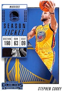 2018-19 Panini Contenders Season Ticket #86 Stephen Curry Golden State Warriors Basketball Card