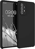 Vista 18 de kwmobile Funda compatible con Samsung Galaxy A52 / A52 5G / A52s 5G - Funda de Teléfono de Silicona TPU con Acabado Suave - Arrecife Azul