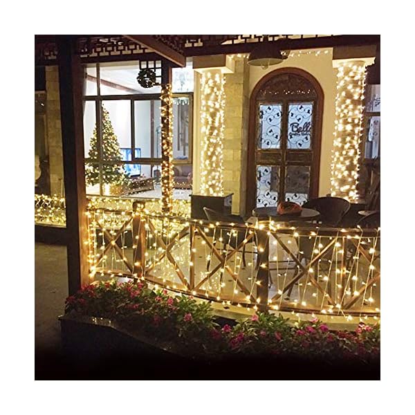 Twinkle star led string lights, plug in string lights 8 modes waterproof for indoor outdoor christmas tree wedding party bedroom - image 4