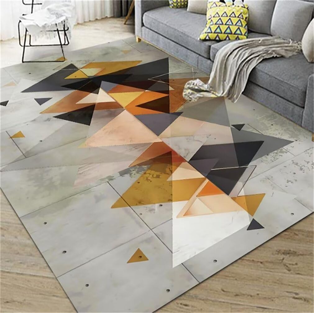 Tapis durable antidérapant et lavable gris 60x110 cm contre les chutes et taches