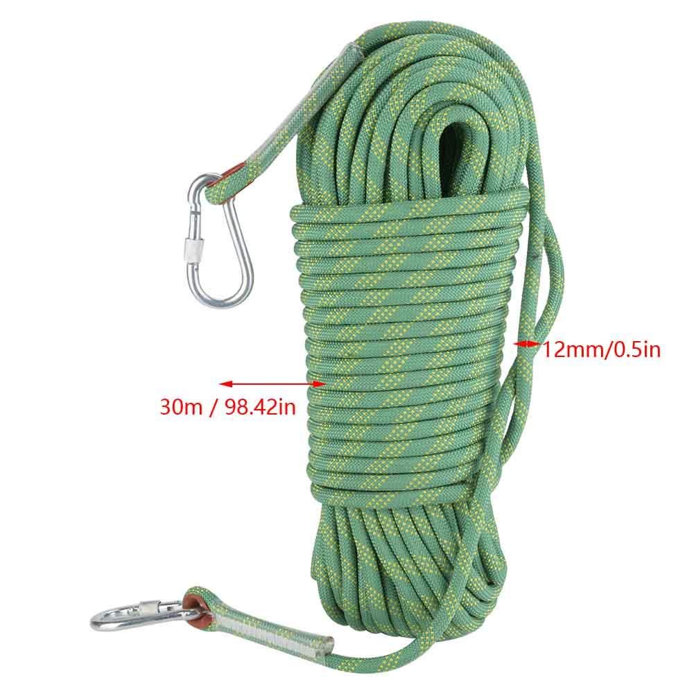 Corda Da Arrampicata 30m - Diametro 12mm Per Alpinismo E Sicurezza Outdoor