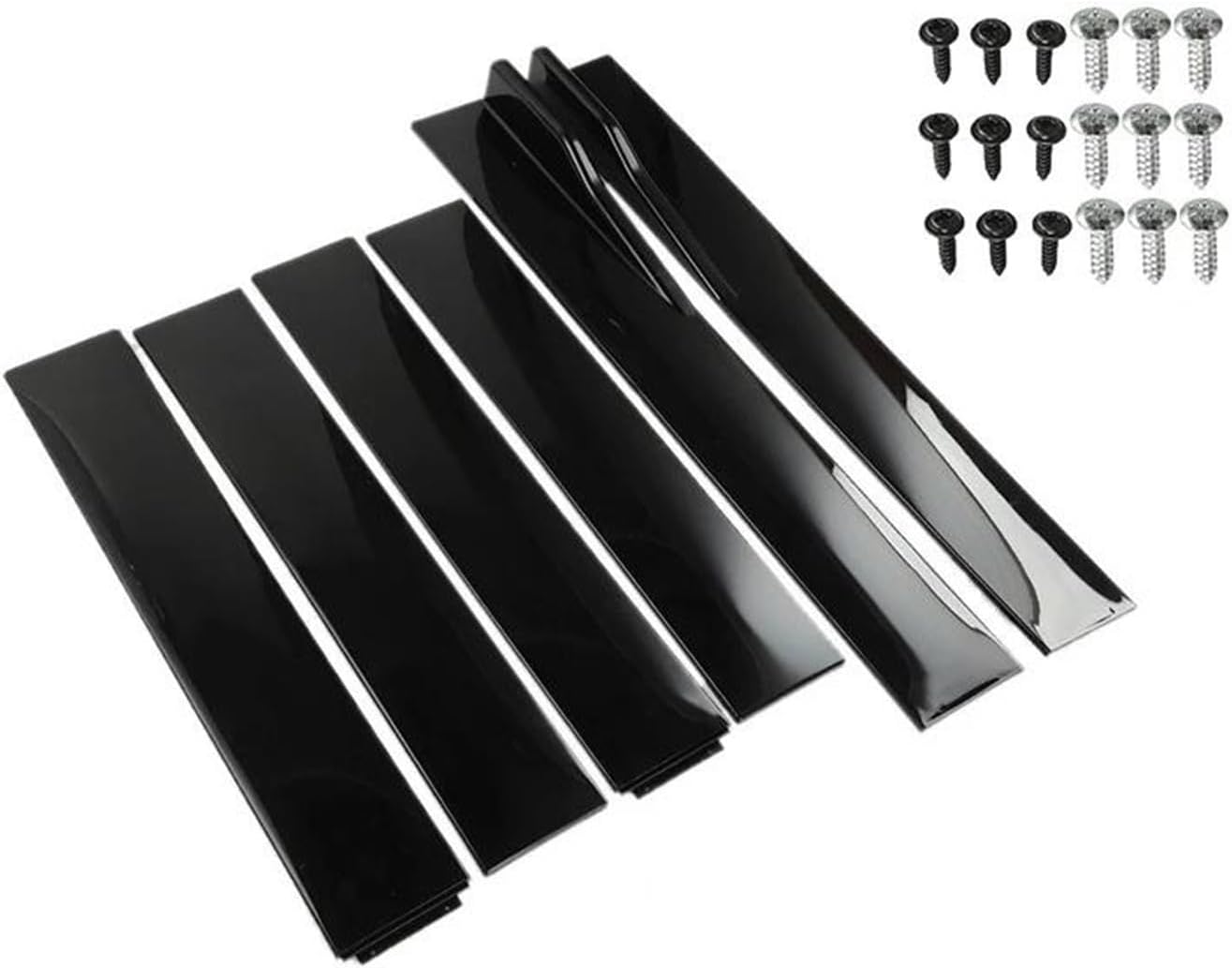 車のサイドスカート 6PCS 2m 2.2m ユニバーサルサイドスカート 