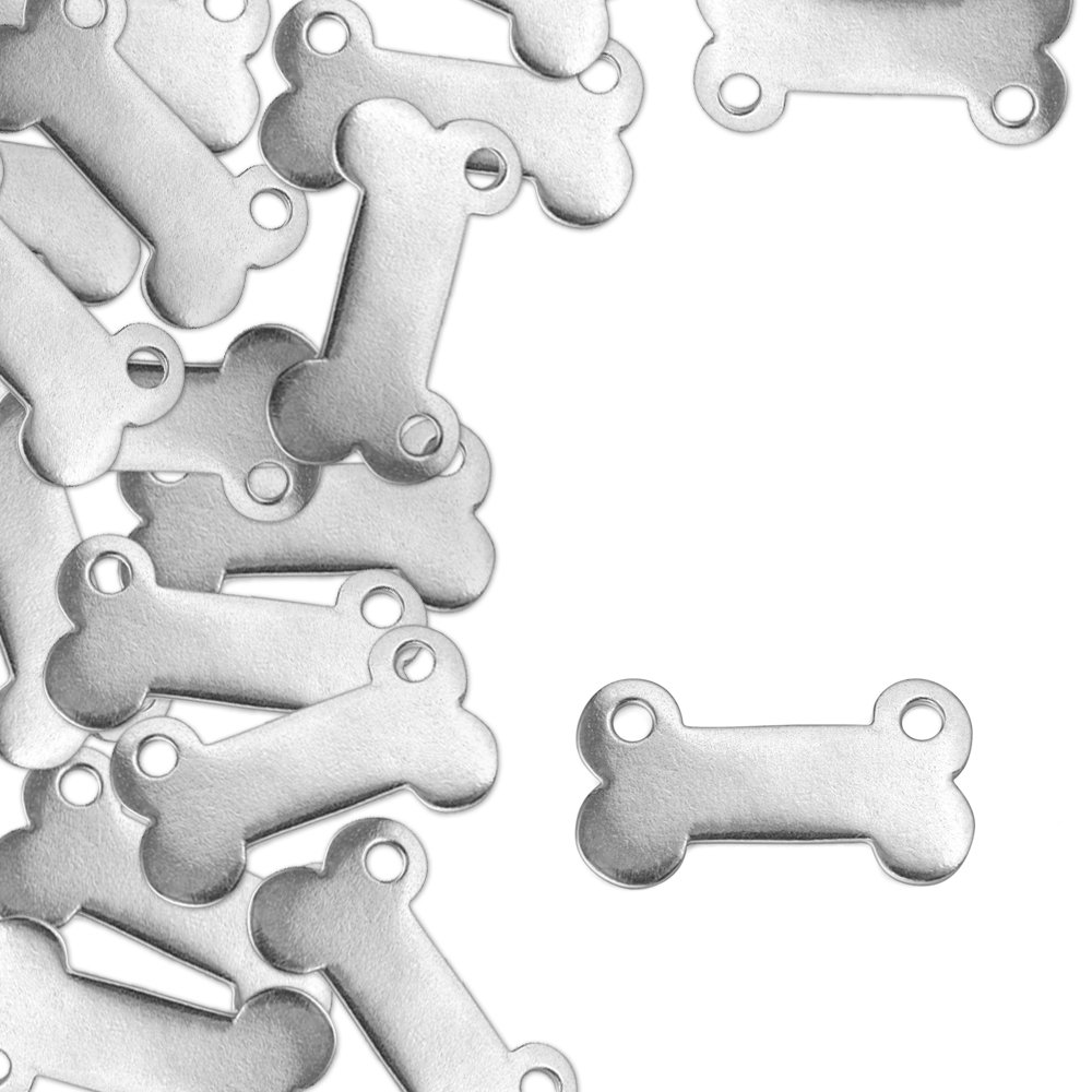 ImpressArtMetal Stamps ImpressArt, Pewter Stamping Blanks, Dog Bone, 1 1/8 x 1/2-24 pc