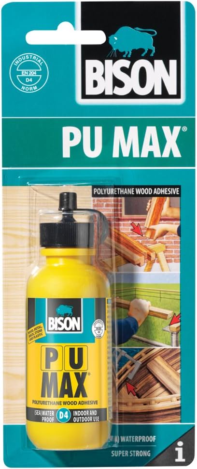 Bison PU Max D4 Polyurethane Wood Adhesive 75g