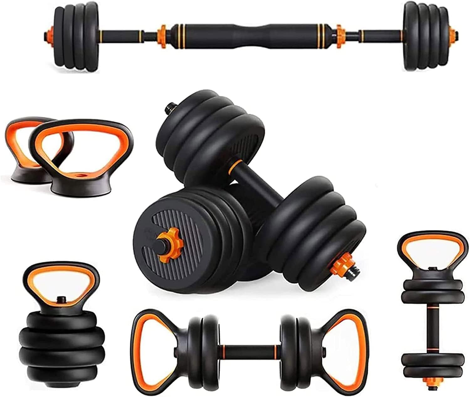 OKSTENCK 4 in 1 Adjustable Dumbbell Set Free Weights Dumbbells Set