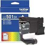 Brother Genuine LC501XLBKS High Yield Black Ink Cartridge for Brother Printer MFC-J1260DW, MFC-J1360DW, MFC-J1410DW