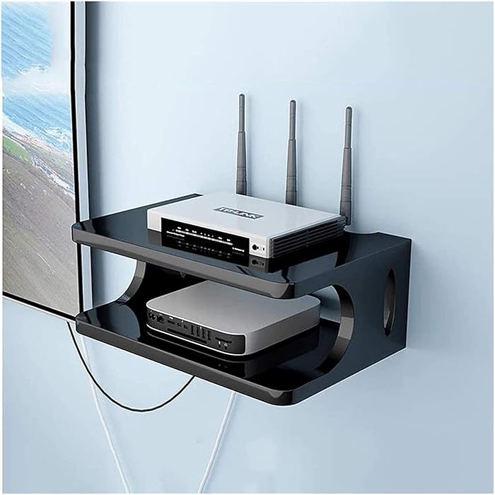 Buy ESGT Wire Box Organizer, Floating Sky Box Shelves Floating Wall