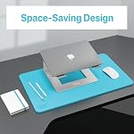 BLACK+DECKER Support pour ordinateur portable pour bureau - Support pour ordinateur portable ergonomique pour bureau - Riser pour ordinateur portable compatible avec MacBook Ordinateur pour carnets - Support pour ordinateur portable - Accessoires pour ordinateurs portables (Argent)