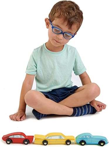 Miniatura 3 de Tender Leaf Toys - Retro Cars - Juego de tres autos vintage de madera maciza fabricados con materiales de primera calidad - Fomenta el juego de