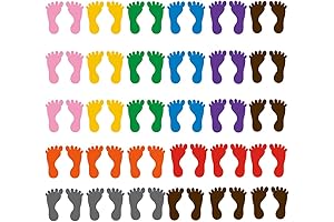 LUOZZY Footprint Floor Decals: Transform Classrooms with Fun and Educational Decor