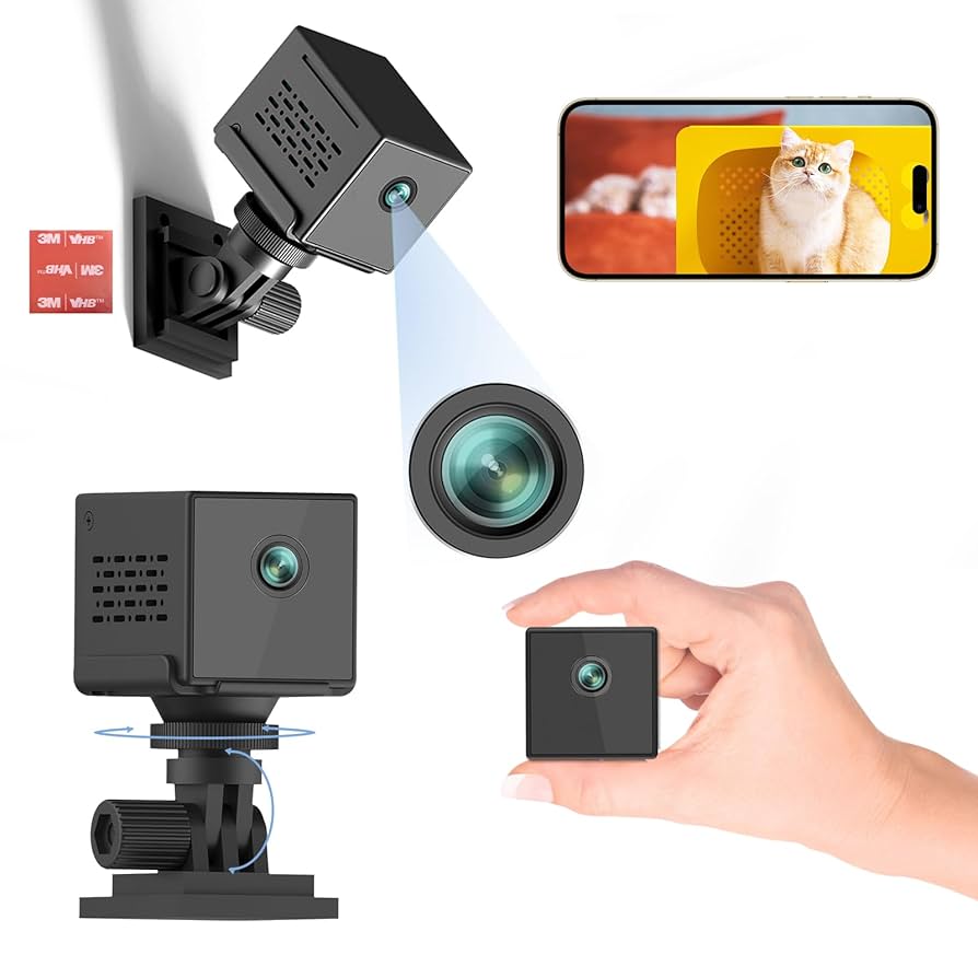 Amazon | 【180回転可能の多機能小型カメラ】 Hosiakly 小型防犯