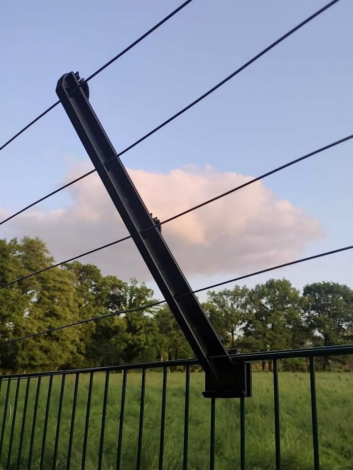 5x Support pour filet de protection chat CLÔTURE Á DOUBLE FIL Protection contre le franchissement isolateur