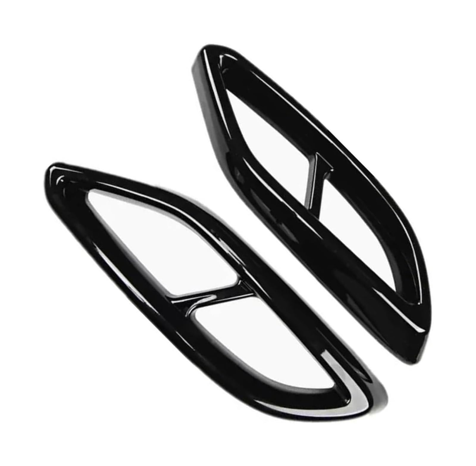 Para Benz W117 CLA Series 2017 2018 2019 Tubo Revestimiento Garganta Cola Exterior Embellecedor Cubierta Sistema Acero Inoxidable Silbato Coche Escape Tubo Silenciador(Negro)