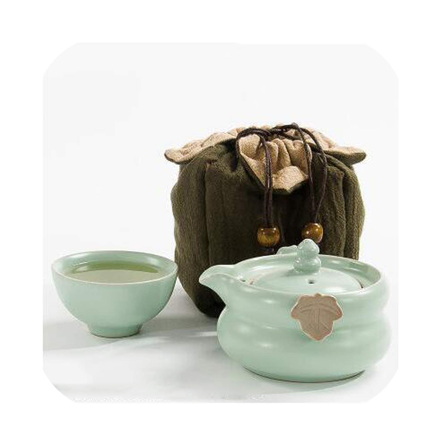 TYUHDUYUR Drinkware Coffee Tea Sets Ceramic Teapot Kettle Teacup Porcelain Portable Travel Tea Set Chinese Tea Set (11 Travel Tea Sets) (7 Travel Tea Sets)