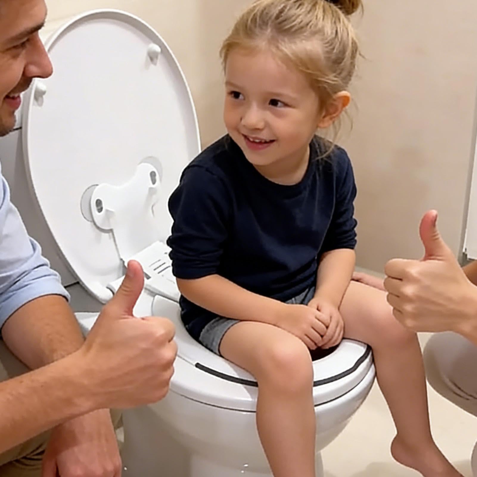 Coprisedili per WC Impermeabili per il Bagno - Tappetino Con Ventose Da Addestramento Al Vasino,Cuscino Antiscivolo | Per Bambini, Bambine, Adulti, Bagni Pubblici, Aereo, Viaggio, Casa,
