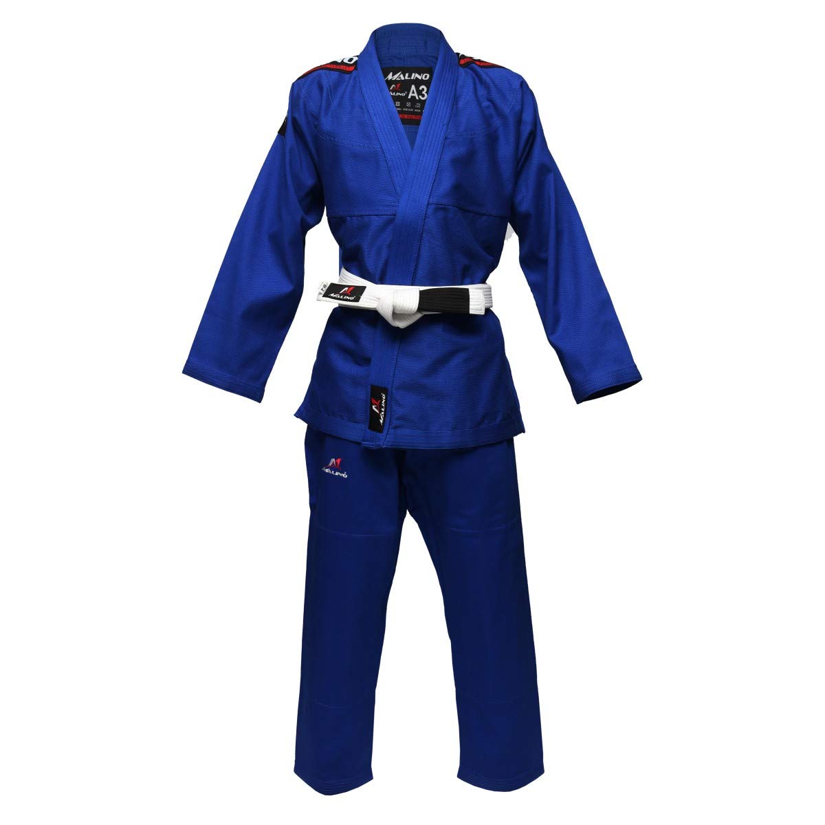 Malino Uniforme di alta qualità BJJ GI super fit per uomini e donne al gradino leggera KIMONO GI Pearl Weave 350 g/m² 100% cotone