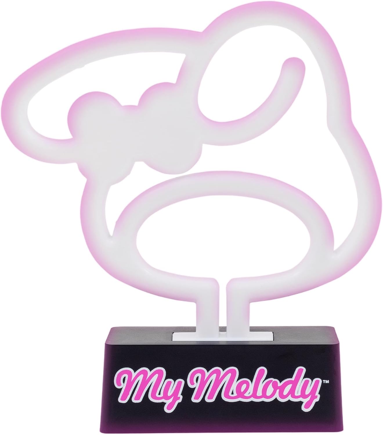 Silver Buffalo Sanrio Hello Kitty and Friends My Melody Neon LED Lamp Room Decor Mood Light, Battery Powered (Requires 2 AA Batteries - Not Included)(Requires 2 AA Batteries - Not Included)