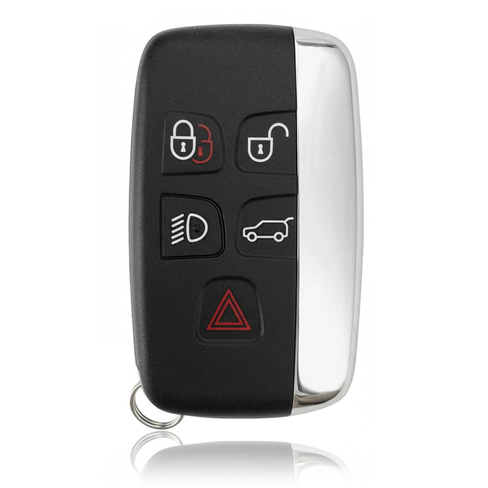 YANAJIAJIA 5 Buttons Remote Key Fob Case Compatible with Range Rover Key Cover – Replacement Shell Case Compatible with Range Rover Evoque Key Cover, Discovery 4 Freelander Jaguar XE XJ XJL XF