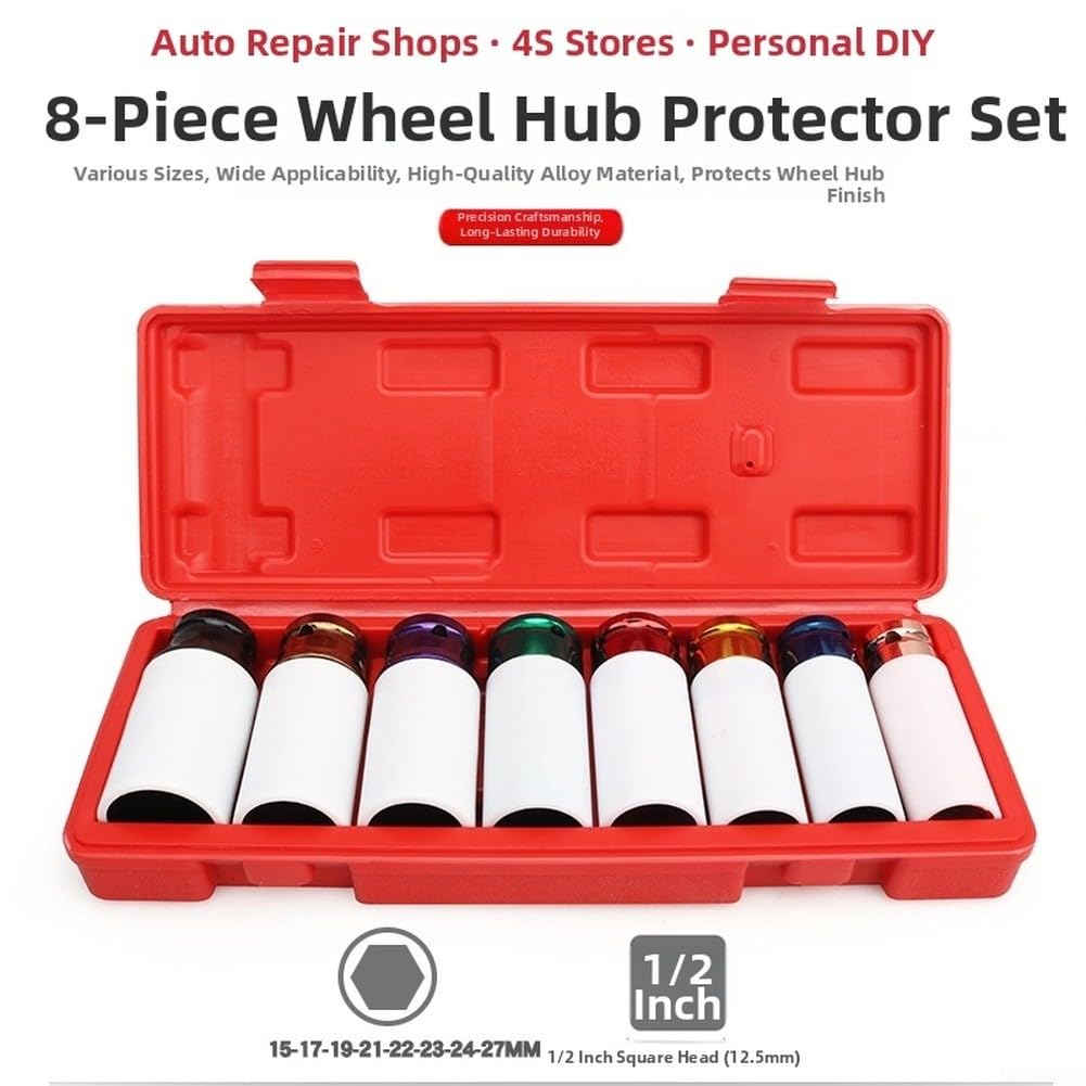 Set Chiavi per impatto Lunghe 8pz 15-27mm con Protezioni Set