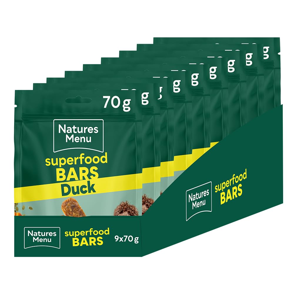 Natures Menu Superfood Snacks with Duck - 9 x 70g