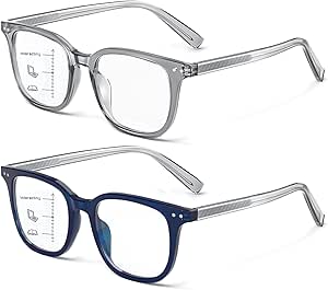 TR90 Occhiali Da Lettura Multifocali Anti-luce Blu Uomo Donna - Foto 3