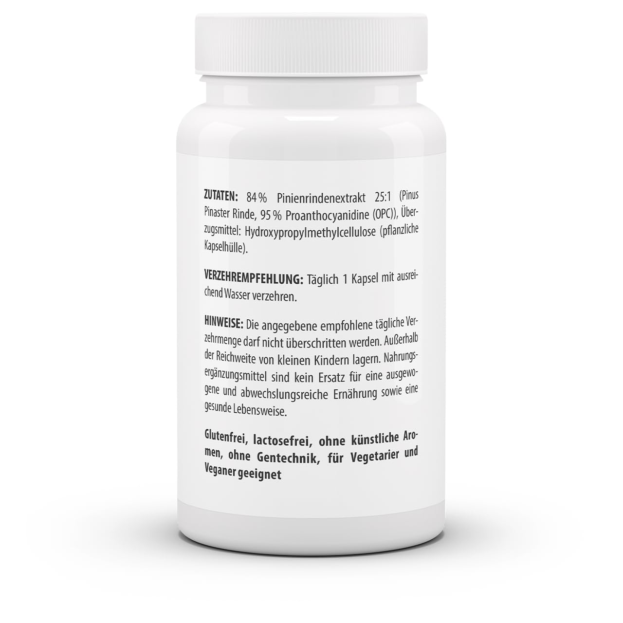 3er Pack Vita World Kiefernrindenextrakt 500 mg 3 x 60 Kapseln Vegan Hochdosiert 95% natürliches OPC Apotheker-Herstellung