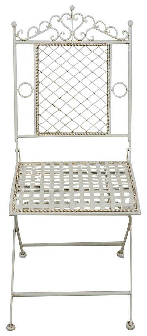 Biscottini Sedie da Giardino in Ferro Battuto L49,5xPR41,5xH96,5 - Sedie da Esterno Vintage - Arredo Giardino e Terrazzo - Sedia Ferro Battuto Rustica