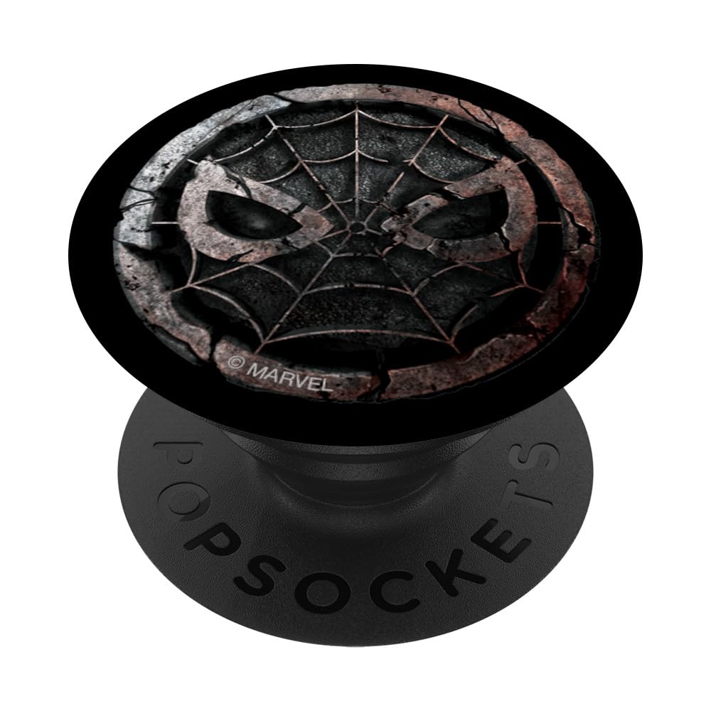 PopSockets – Poignée Et Support Interchangeable Spider-Man Monochrome Pour Smartphone/tablette