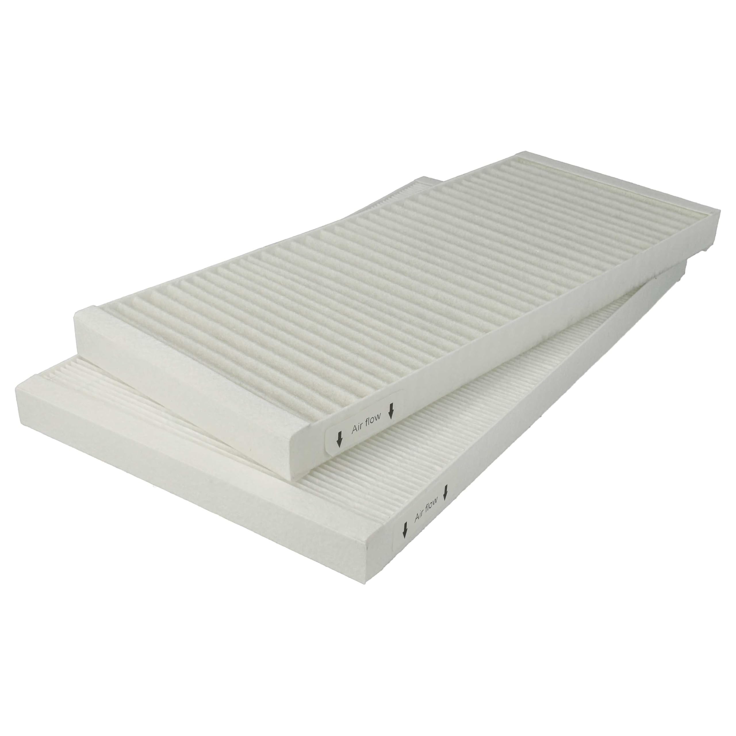 vhbw Filterset kompatibel mit Viessmann Vitovent 300-F Lüftungsgerät - Luftfilter G4 / F7 (4 Stück), Weiß