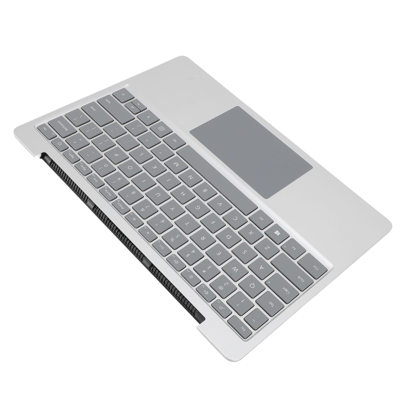 Tastiera Touchpad per Laptop, Layout Qwerty di Ricambio OEM per Go 1943, Tasti Reattivi per Studenti e Professionisti, Argento