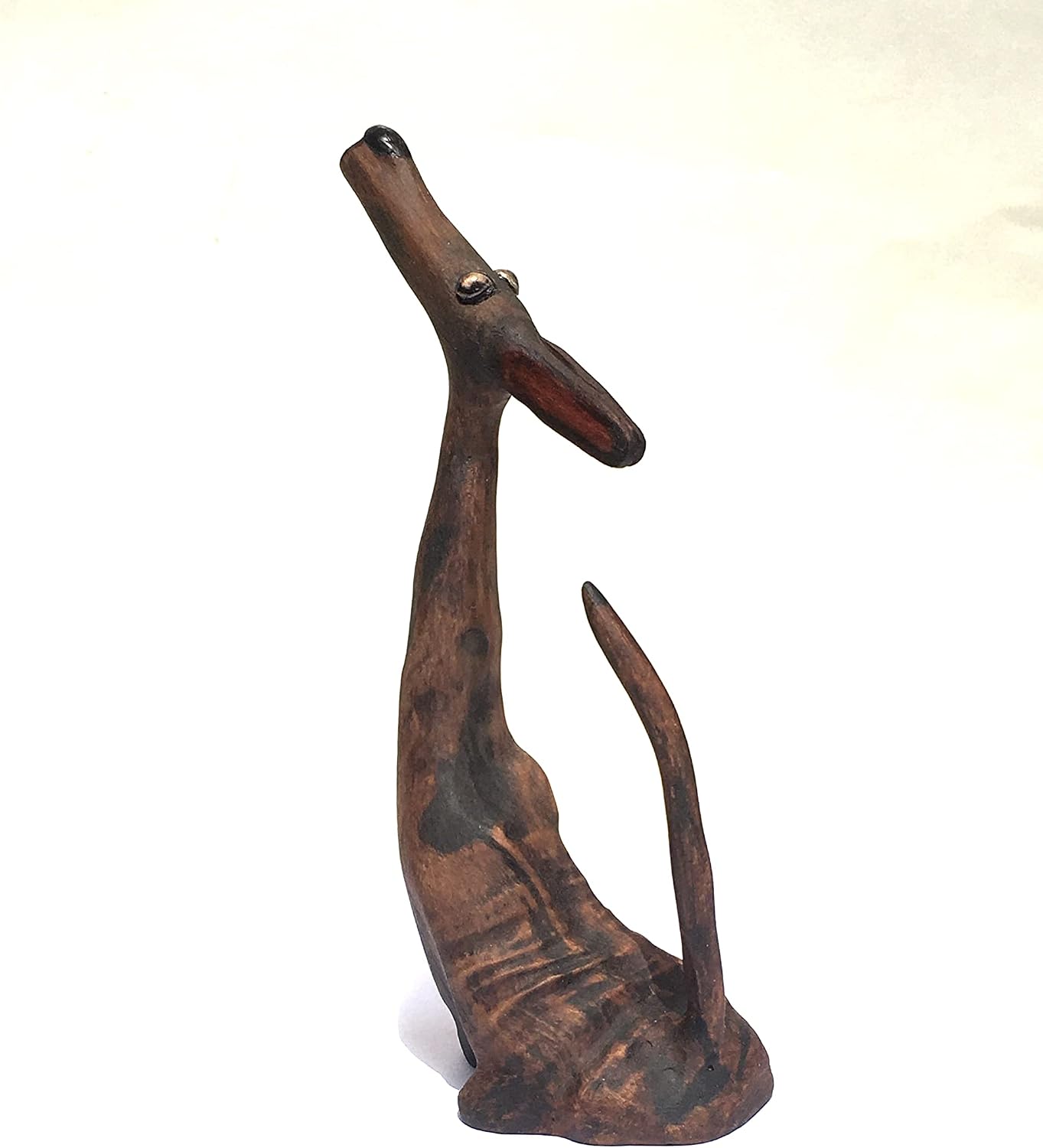 Driftwood Dog Sculpture, Gorgeous Handcrafted Dog, Nautical Beach Décor by JJ STARR