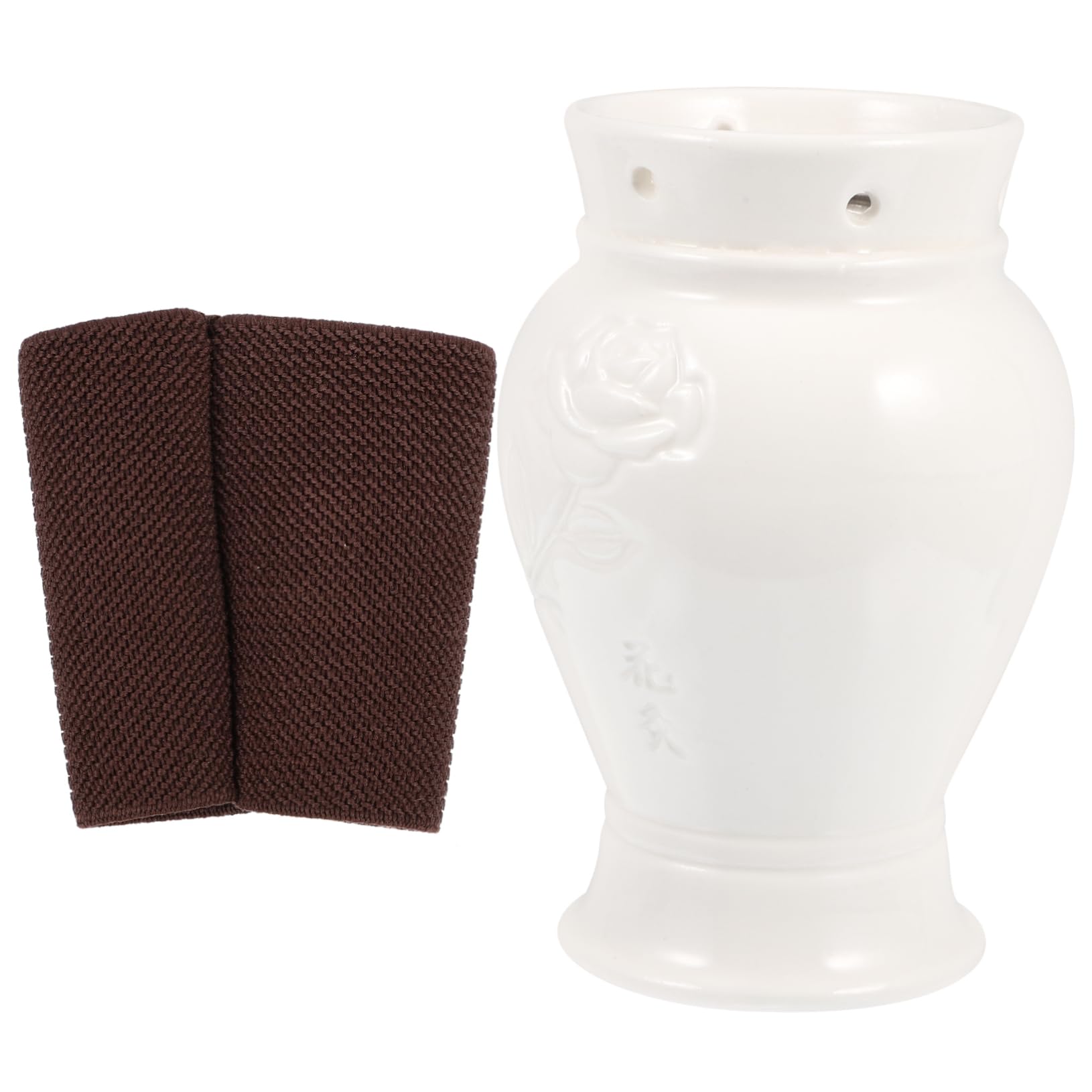 FOMIYES 1pc Moxibustion Cup Face Massager Moxibustion Rack Tools Moxibustion Holder Moxa Burning Tool Moxa Burner Pot Moxa Cone Burner Holder Portable Moxa Device Moxa Can Ceramics White