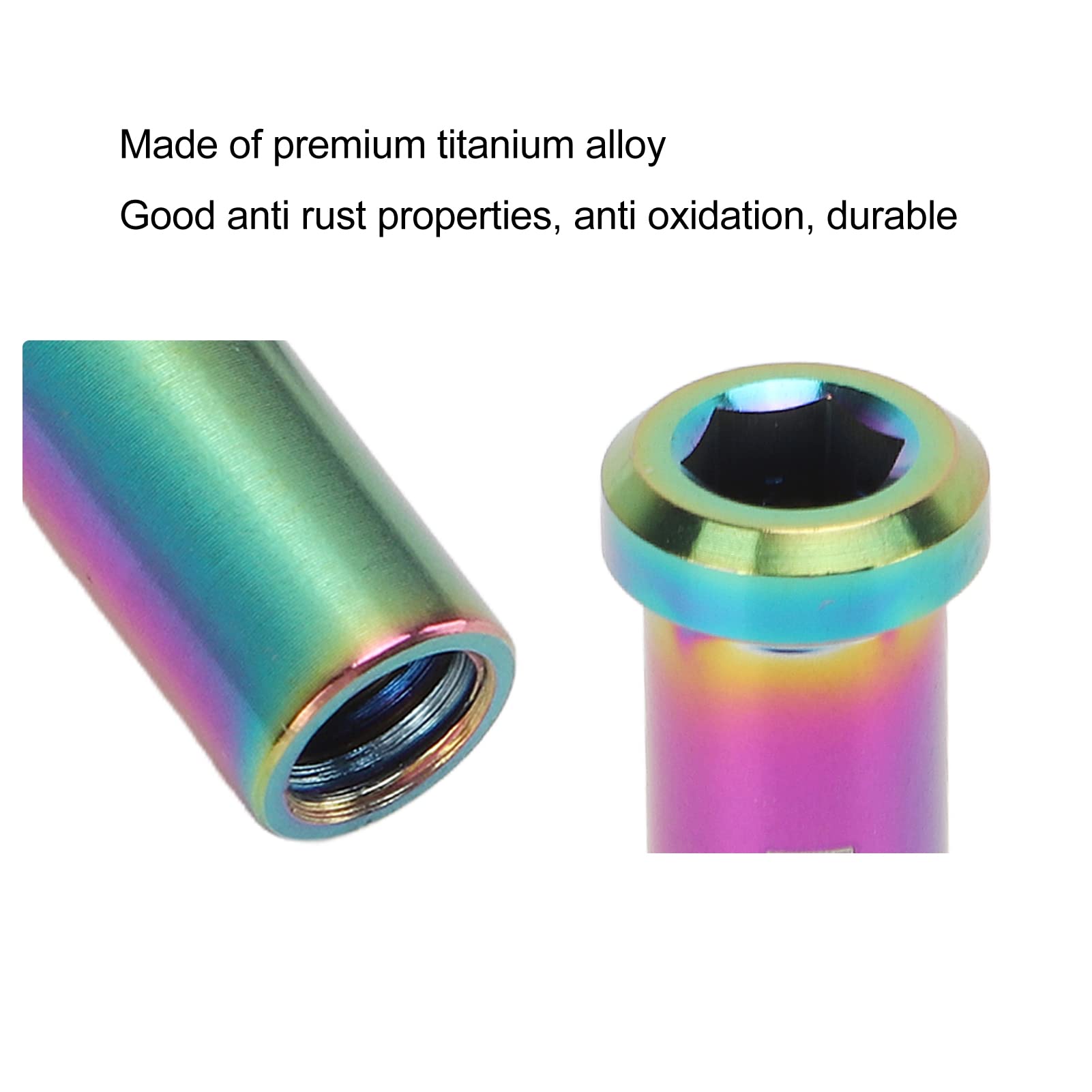 VGEBY C Clamp Fixed Nuts, 40mm Alloy Road C Brake Pivot Nuts with Washer for Mountain Road (Colorful) Road Caliper Brakes